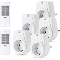 Lunvon 12 Canales Enchufes Inalámbricos Inteligentes con Mando a Distancia con Control Remoto Interruptores a Distancia…